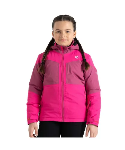 Dare 2B Girls Slush Full Zip Padded Waterproof Ski Jacket - Pink