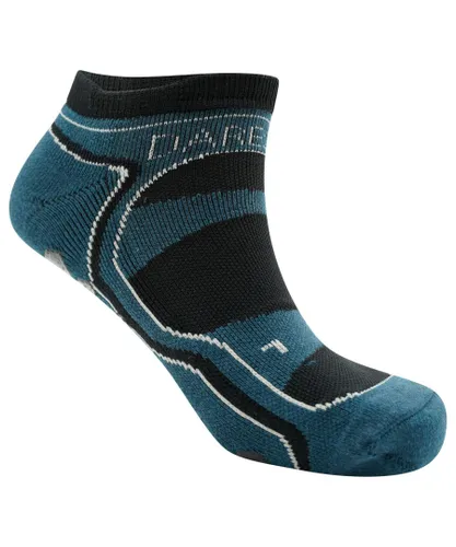 Dare 2B Mens Hex Athleisure Ankle Socks (Black/Orion Grey) - Multicolour