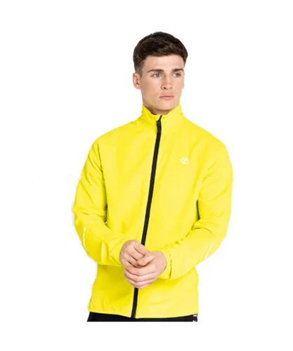 Dare 2B Mens Illume Pro Wind Shell LED Cycling Jacket - Yellow