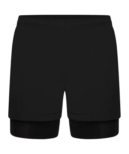 Dare 2B Mens Recreate II 2 in 1 Shorts (Black)