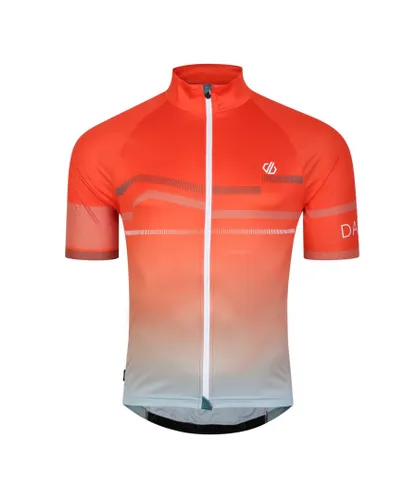 Dare 2B Mens Revolving AEP Cycling Jersey (Trail Blaze Red) - Orange