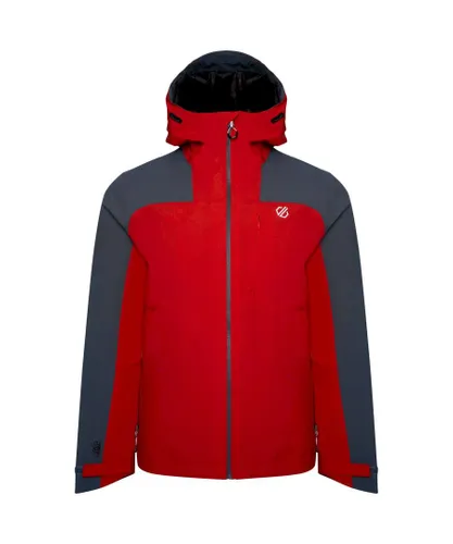 Dare 2B Mens The Jenson Button Edit - Diluent Recycled Waterproof Jacket (Danger Red/Orion Grey)