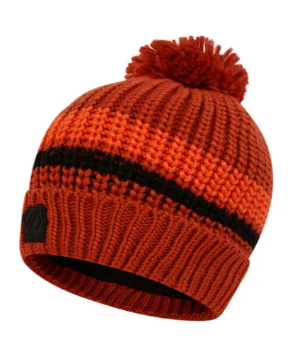 Dare 2B Mens Thinker II Knitted Bobble Beanie Hat - Red - One