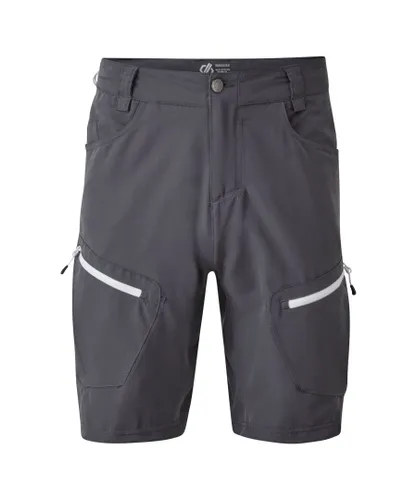 Dare 2B Mens Tuned In II Multi Pocket Walking Shorts (Ebony Grey)