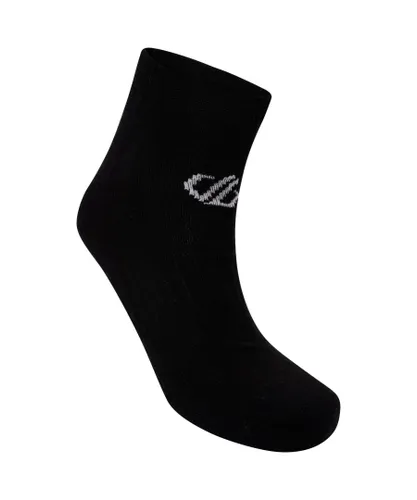Dare 2B Mens Unisex Adult Essentials Ankle Socks (Pack of 2) (Black)