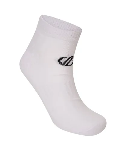 Dare 2B Mens Unisex Adult Essentials Ankle Socks (Pack of 2) (White)