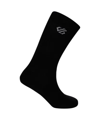 Dare 2B Unisex Adult Essentials Sports Ankle Socks (Pack of 3) (Black)