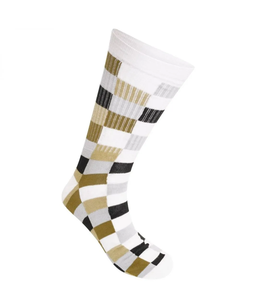 Dare 2B Unisex Adult Henry Holland Checkerboard Socks (Pack of 2) (White)