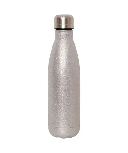 Dare 2B Unisex Glitter Metal Water Bottle (Silver) Stainless Steel - One Size