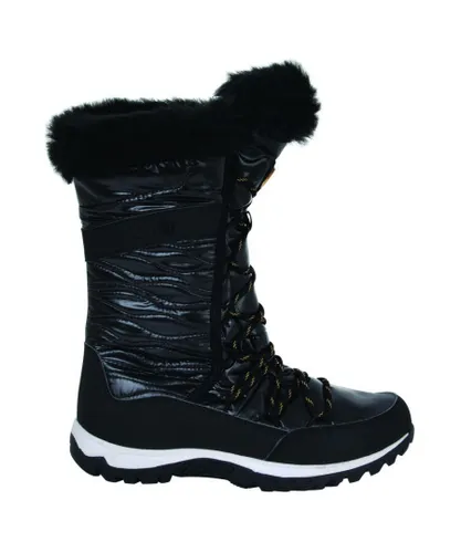 Dare 2B Womens Kardrona II Faux Fur Trim Snow Boots (Black)