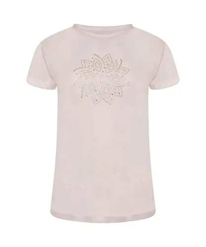 Dare 2B Womens/Ladies Crystallize Flower T-Shirt (White)