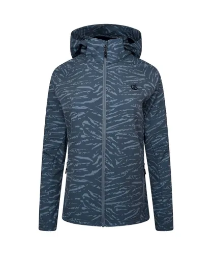 Dare 2B Womens/Ladies Far Out Tiger Print Soft Shell Jacket (Orion Grey) - Multicolour
