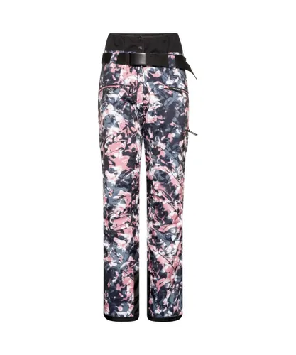 Dare 2B Womens/Ladies Liberty II Waterproof Floral Ski Trousers (Mesa Rose) - Pink