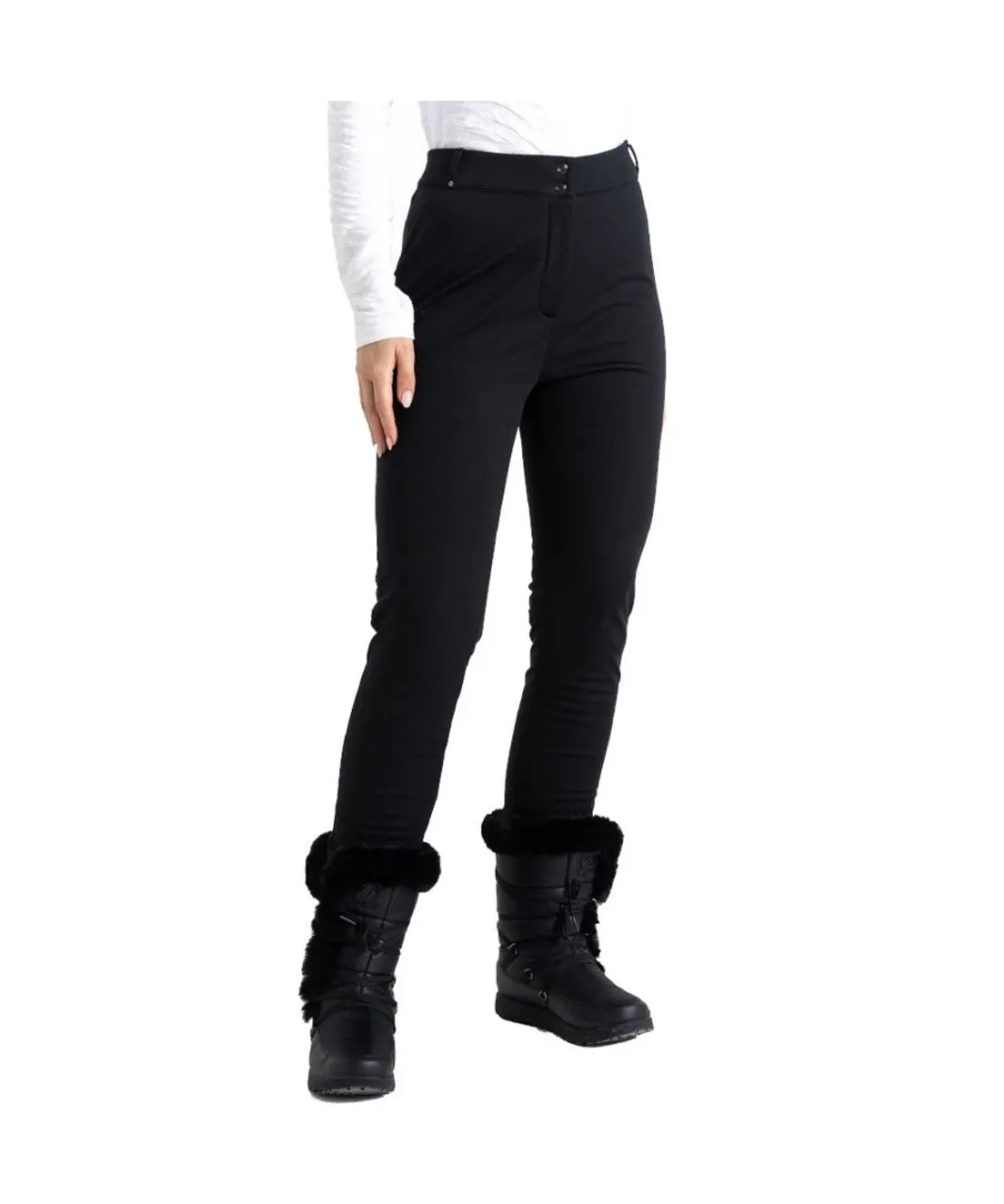 Dare 2B Womens Sleek III Slim Waterproof Softshell Ski Pants - Black