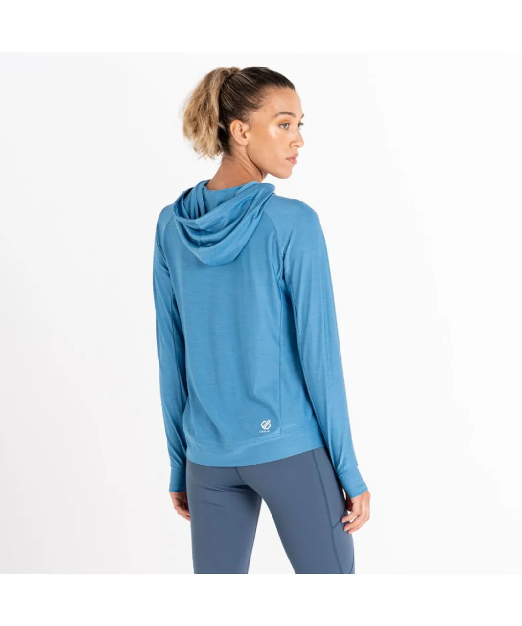 Dare 2B Womens Sprint Cty Long Sleeve Hooded Jersey Top - Blue