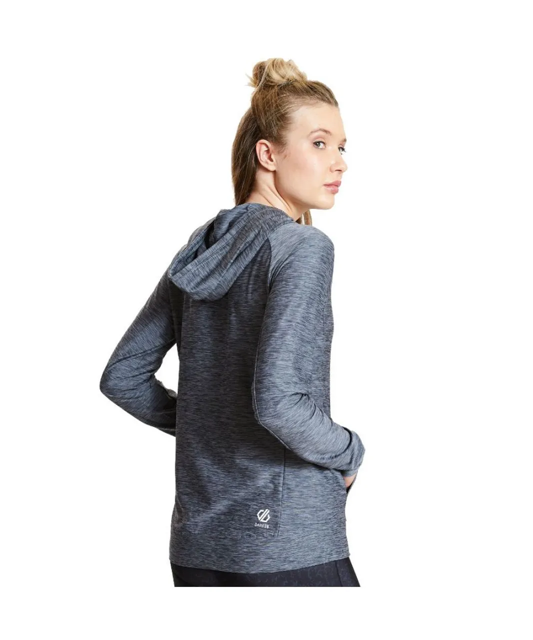 Dare 2B Womens Sprint Cty Long Sleeve Hooded Jersey Top - Grey