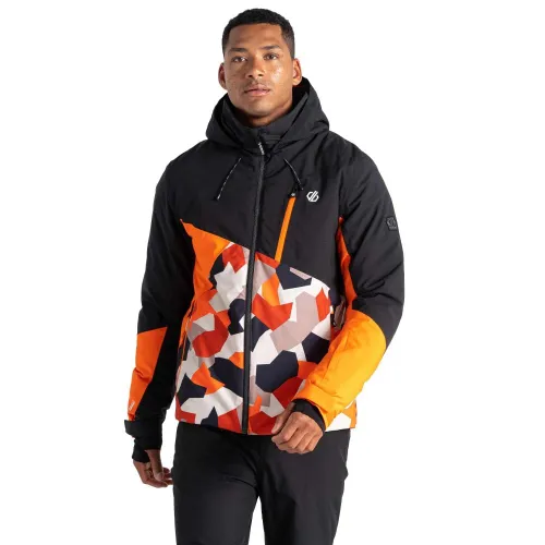 Dare2b Baseplate Ski Jacket: Black/Orange: XL