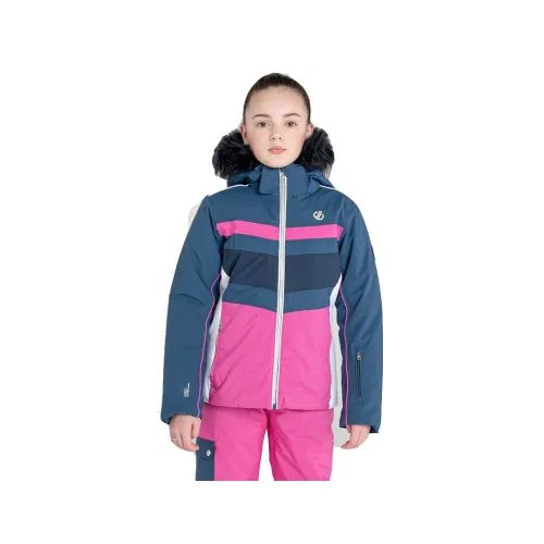 Dare2b Girls Belief Ski Jacket: Dark Denim/Raspberry: 14 Years