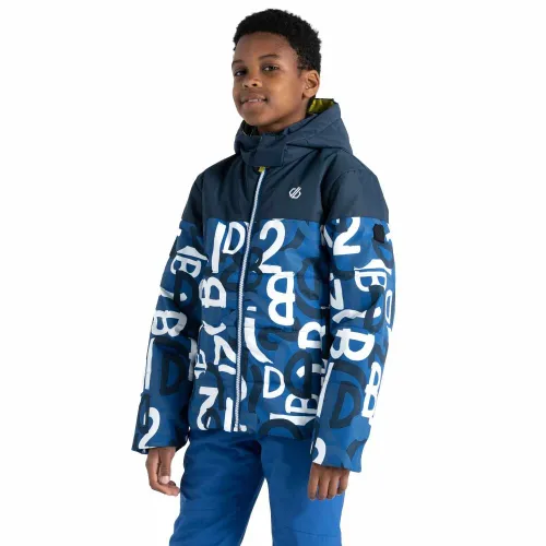 Dare2b Kids Liftie Ski Jacket: Olympian Blue Graffiti: 9-10 Years