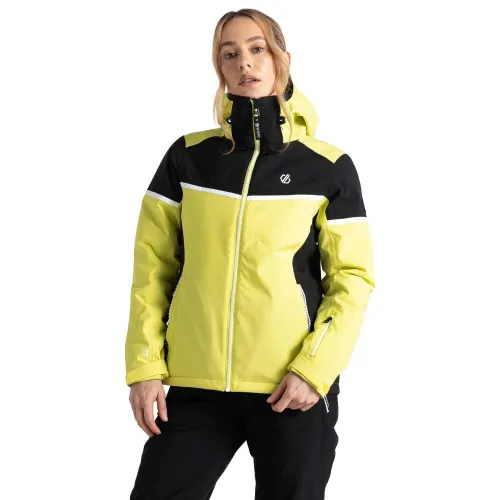 Dare2B Womens Carving Ski Jacket: Yellow/Black: 12