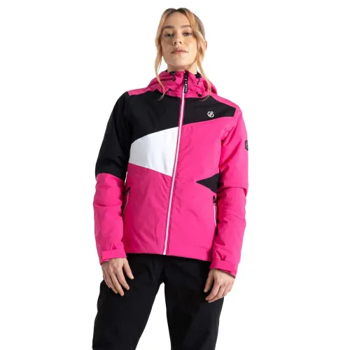 Dare2b Womens Ice Ski Jacket: Pure Pink/Black: 16