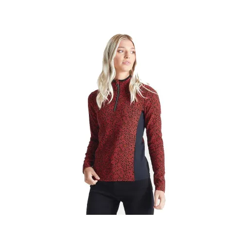 Dare2b Womens Immortal Half Zip Sweater: Seville Red: 12