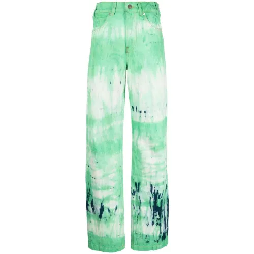 Darkpark , Acid Green Denim Jeans ,Green female, Sizes:
