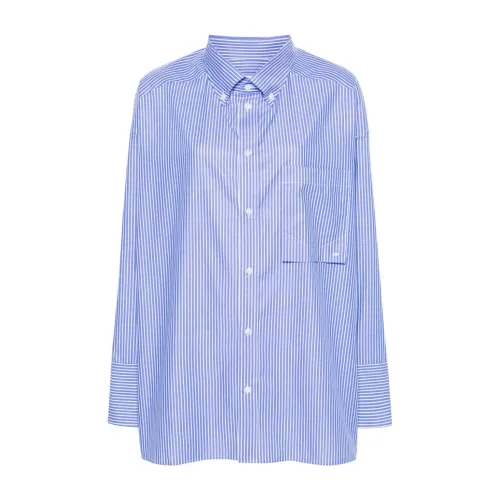 Darkpark , Blue Cotton Poplin Shirt ,Blue female, Sizes: