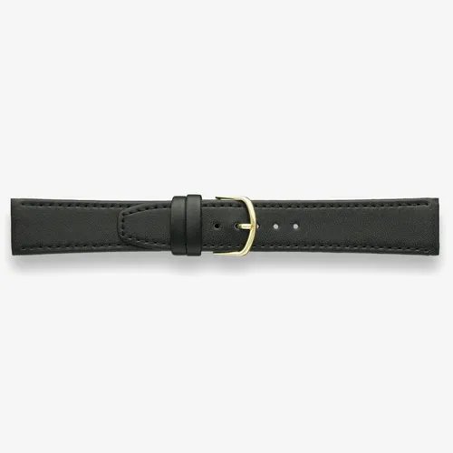 Darlena Arundel Black Leather Gold Buckle Watch Strap 0901