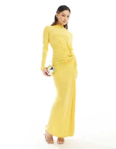 Daska high neck maxi dress in yellow