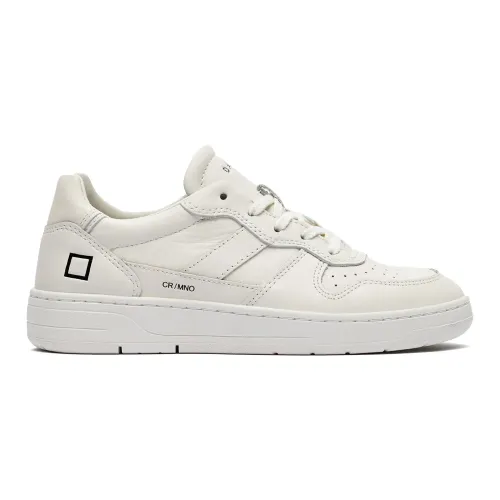 D.a.t.e. , Ivory Leather Low-Top Sneakers ,Beige female, Sizes: