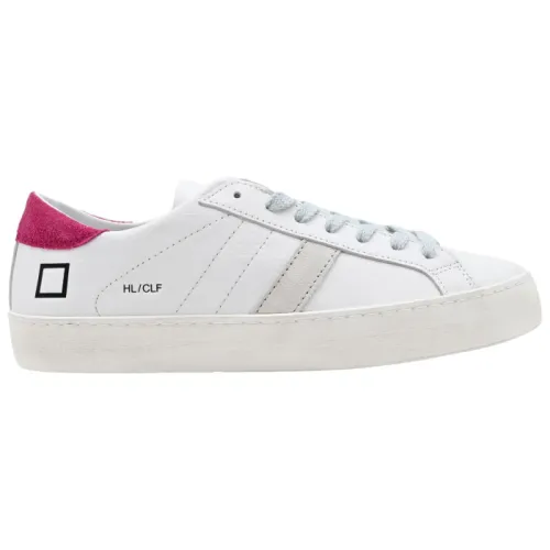 D.a.t.e. , Low Calf White Fuxia Sneakers ,Multicolor female, Sizes: