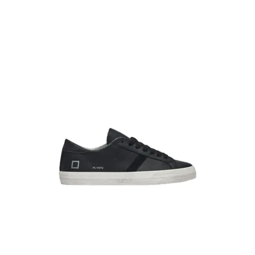 D.a.t.e. , Vintage Low Black Hill Shoe ,Black male, Sizes: