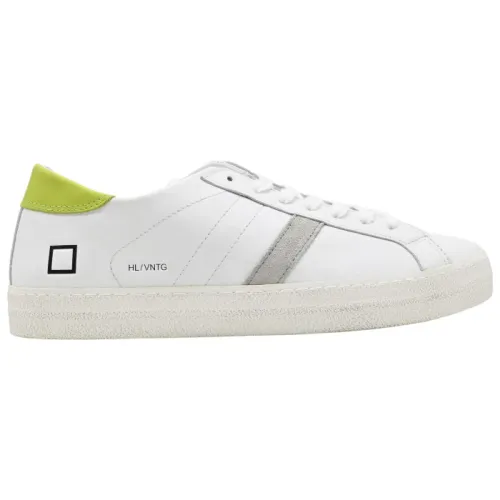 D.a.t.e. , Vintage Low Top Sneakers White-Apple ,Multicolor male, Sizes:
