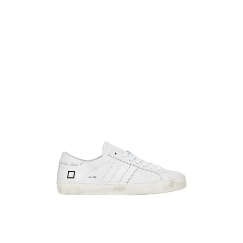 D.a.t.e. , White Low Hill Date Sneakers ,White male, Sizes:
