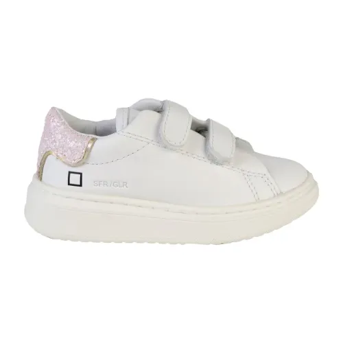 D.a.t.e. , White/Pink Sneakers ,White male, Sizes: