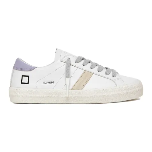 D.a.t.e. , White Sneakers with Suede Detail ,White female, Sizes: