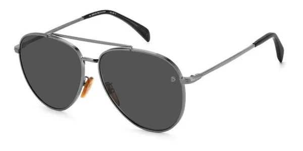 David Beckham DB 1102/F/S Asian Fit KJ1/IR Men's Sunglasses Silver Size 61
