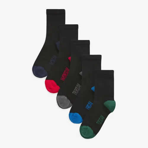 Days of the Week Socks Junior Size 4 - 6.5