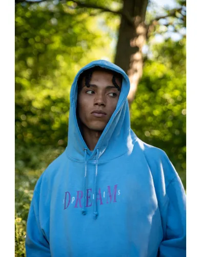 DBDNS hoodie in cornflower blue with dream sports print