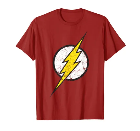 DC Flash Logo Modern Distressed T-Shirt