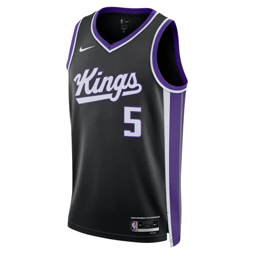 De'Aaron Fox Sacramento Kings 2023/24 Icon Edition Nike Dri-FIT NBA Swingman Jersey - Black - Polyester