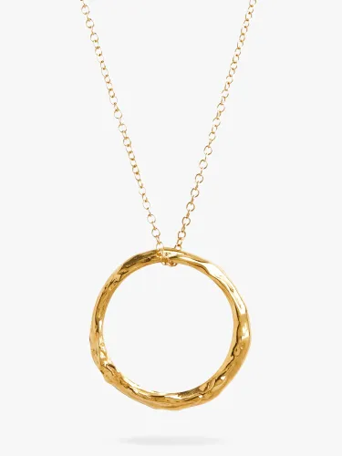Deborah Blyth Artemis Circle Pendant Necklace, Gold - Gold - Female