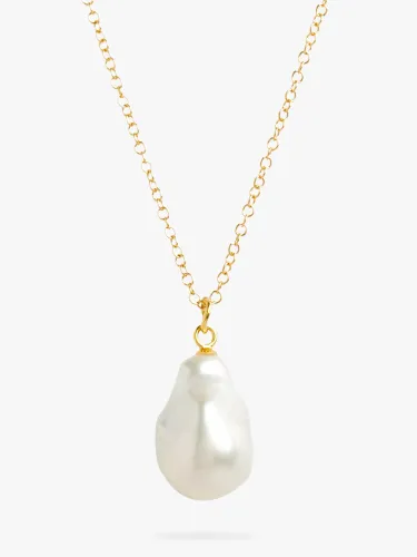 Deborah Blyth Ula Baroque Pearl Pendant Necklace, Gold - Gold - Female