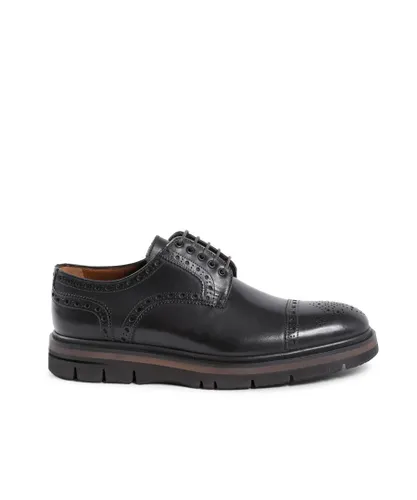 Dee Ocleppo Mens Brogue Shoes EB138 Vitello Moro - Brown Leather