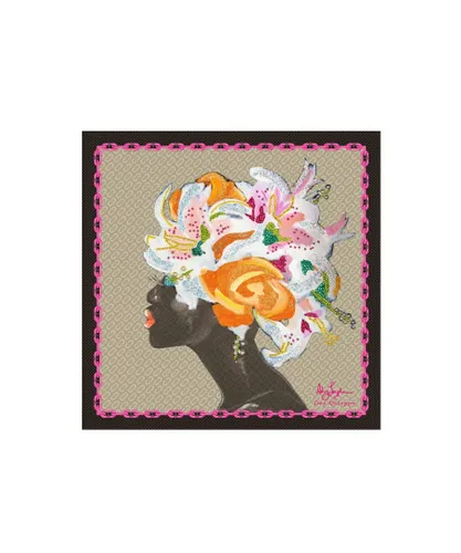 Dee Ocleppo Womens Dee X Ashley Longshore Italian Silk Scarf - Multicolour - One