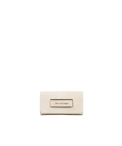 Dee Ocleppo Womens Everything Clutch Cream - Beige Leather - One Size