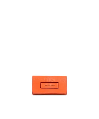 Dee Ocleppo Womens Everything Clutch Orange Leather - One Size