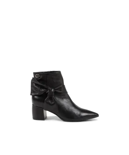 Dee Ocleppo Womens Fioretto Ankle Boot - Black Leather