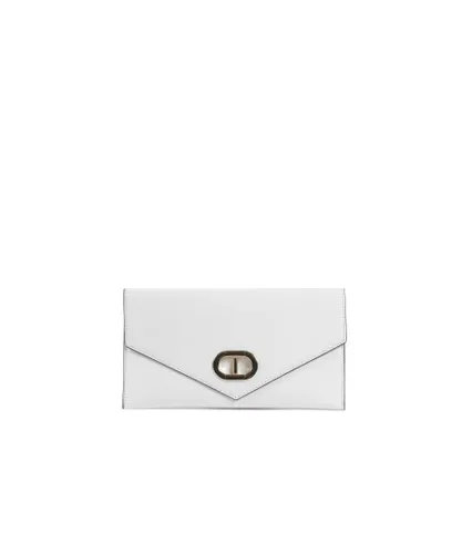 Dee Ocleppo Womens Los Angeles Envelope Clutch - White Leather - One Size